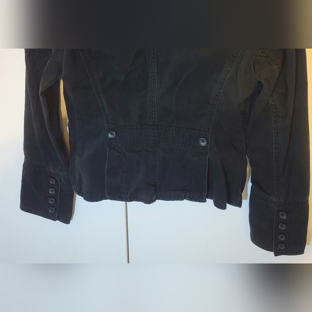 🍂 EXPRESS Incredibly SOFT Cotton Women's Short Jacket w/ Beautiful Button … - Picture 3 of 6